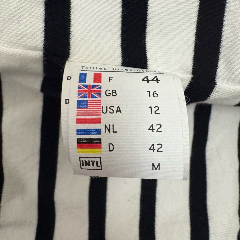 Saint James Red and Navy Striped Interior Quilted Jacket - Picture 5 of 6